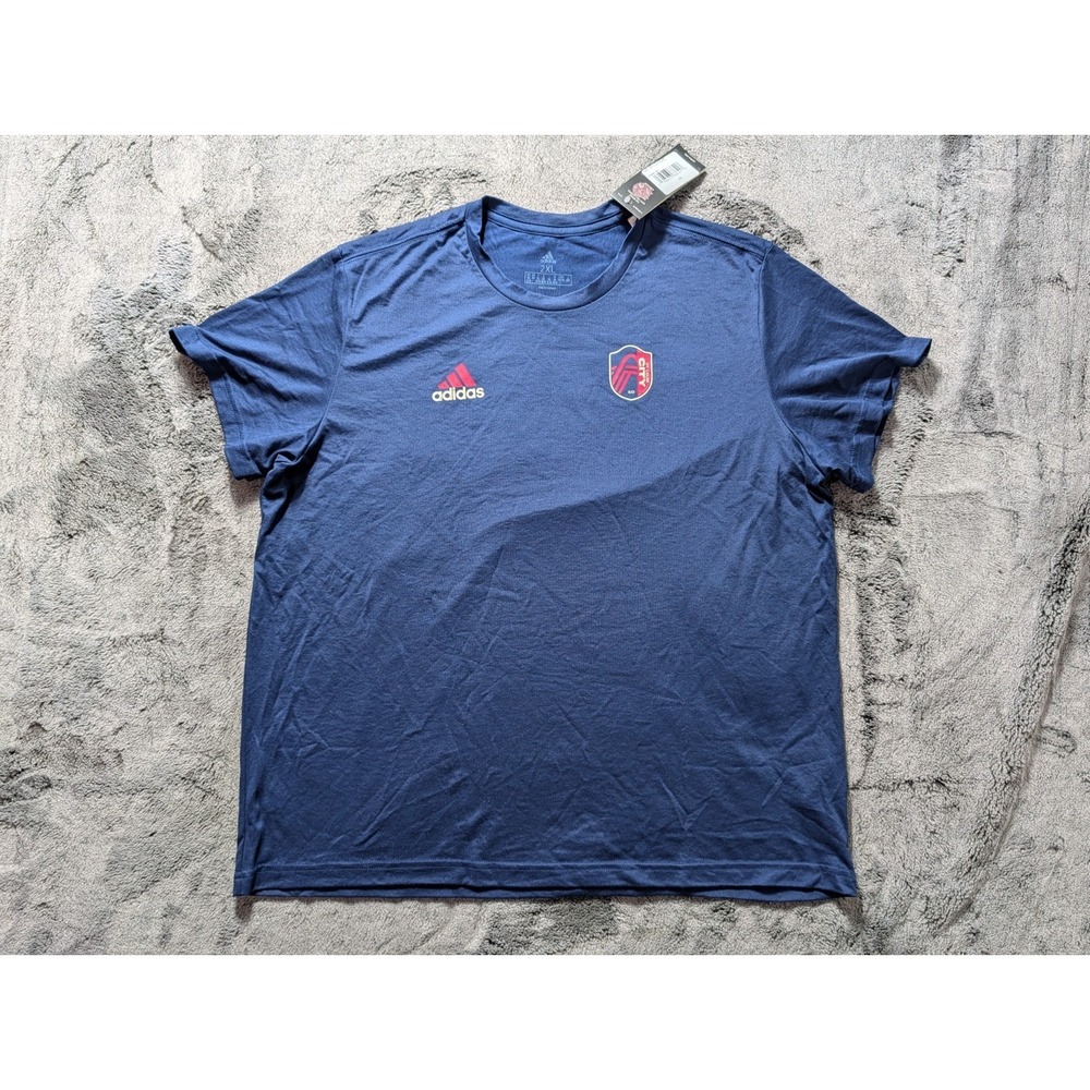 Adidas St. Louis City Major League Soccer T Shirt Men's Size 2XL Blue